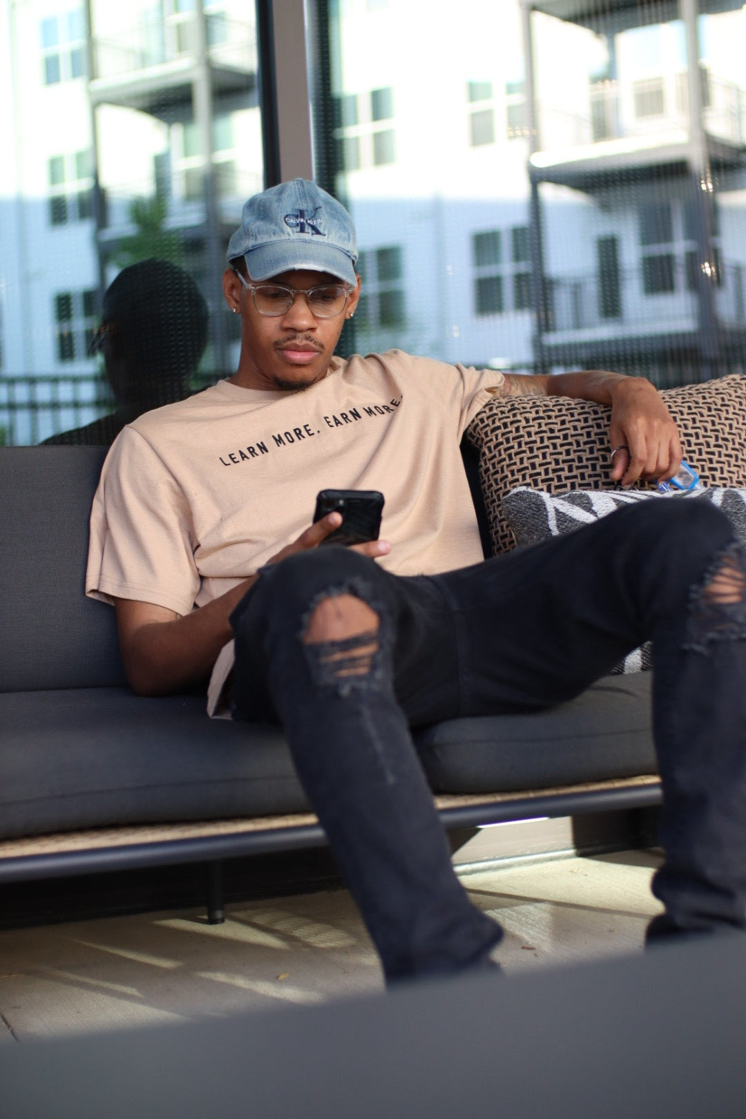 📈BCG x Vanna Black - Navigating Up Tee