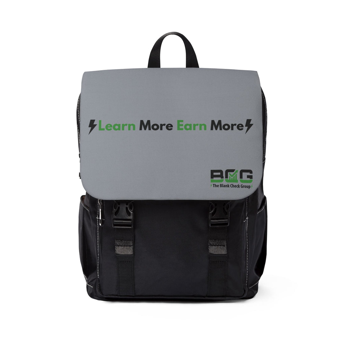 Learn More Earn More Backpack — Casual Laptop Backpack